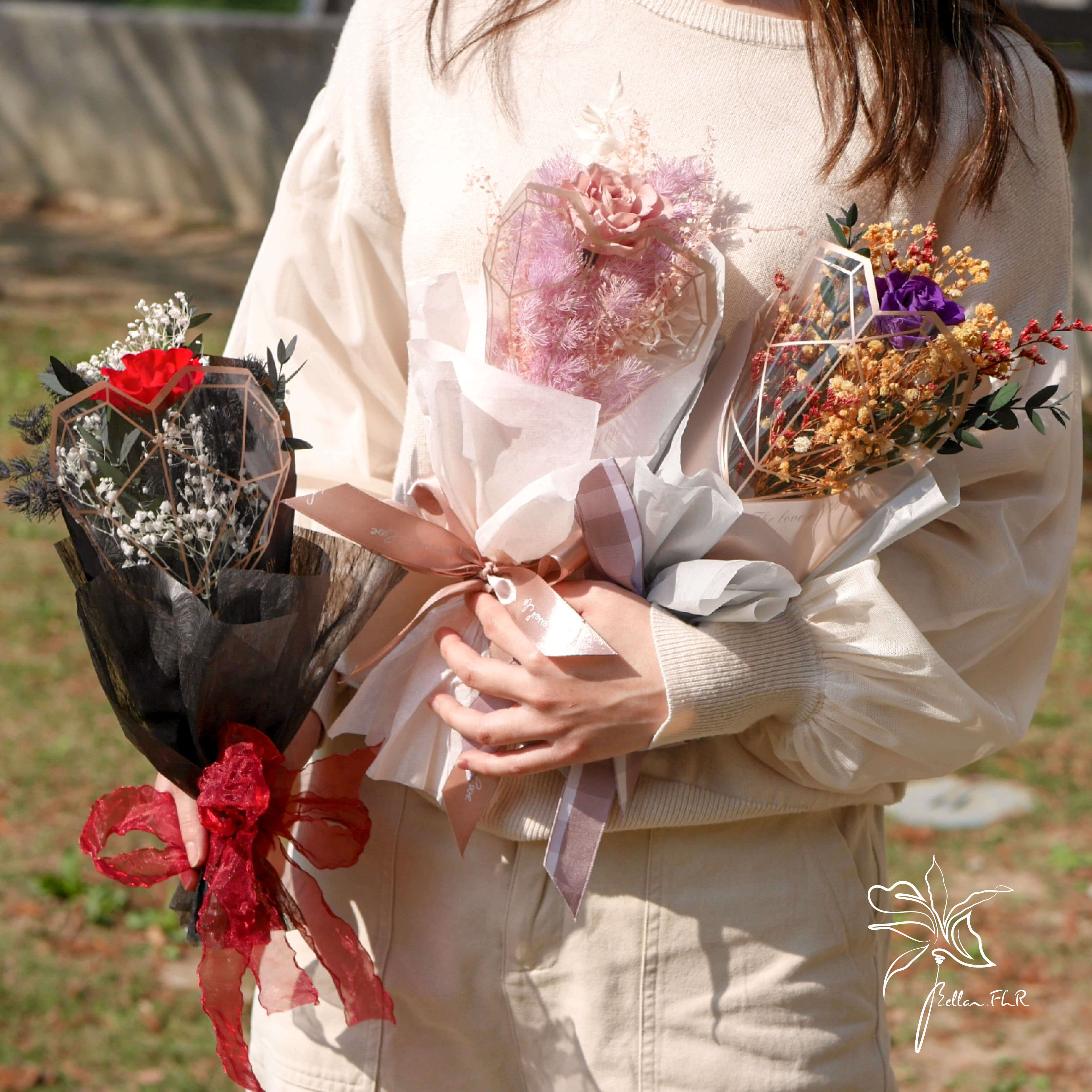 【只想說愛你】單朵永生玫瑰花束