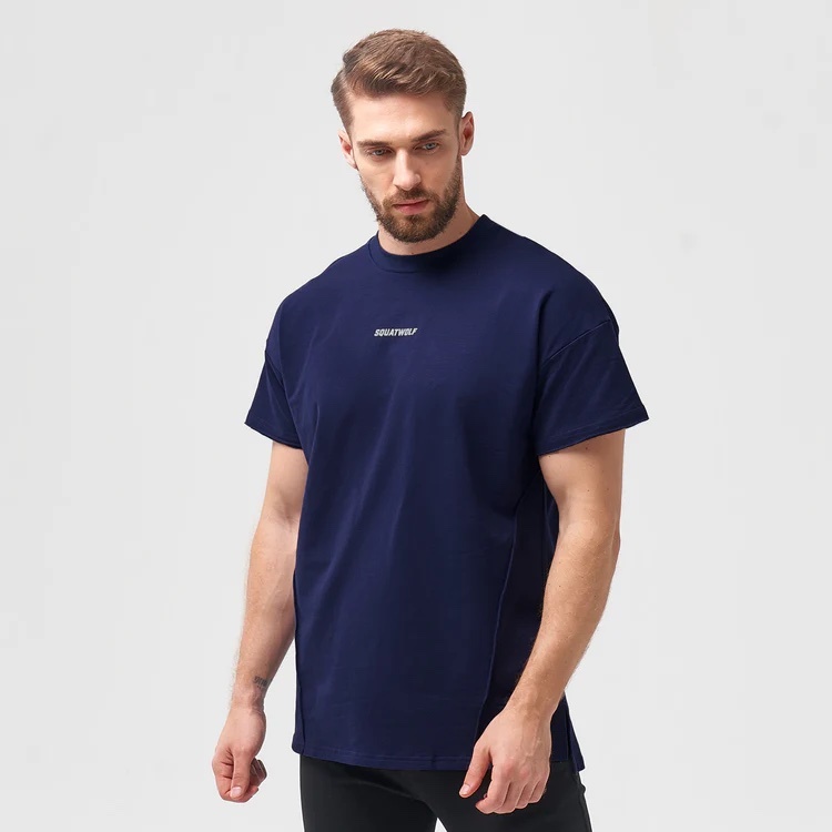 SQUATWOLF Body Building T恤（深海藍）