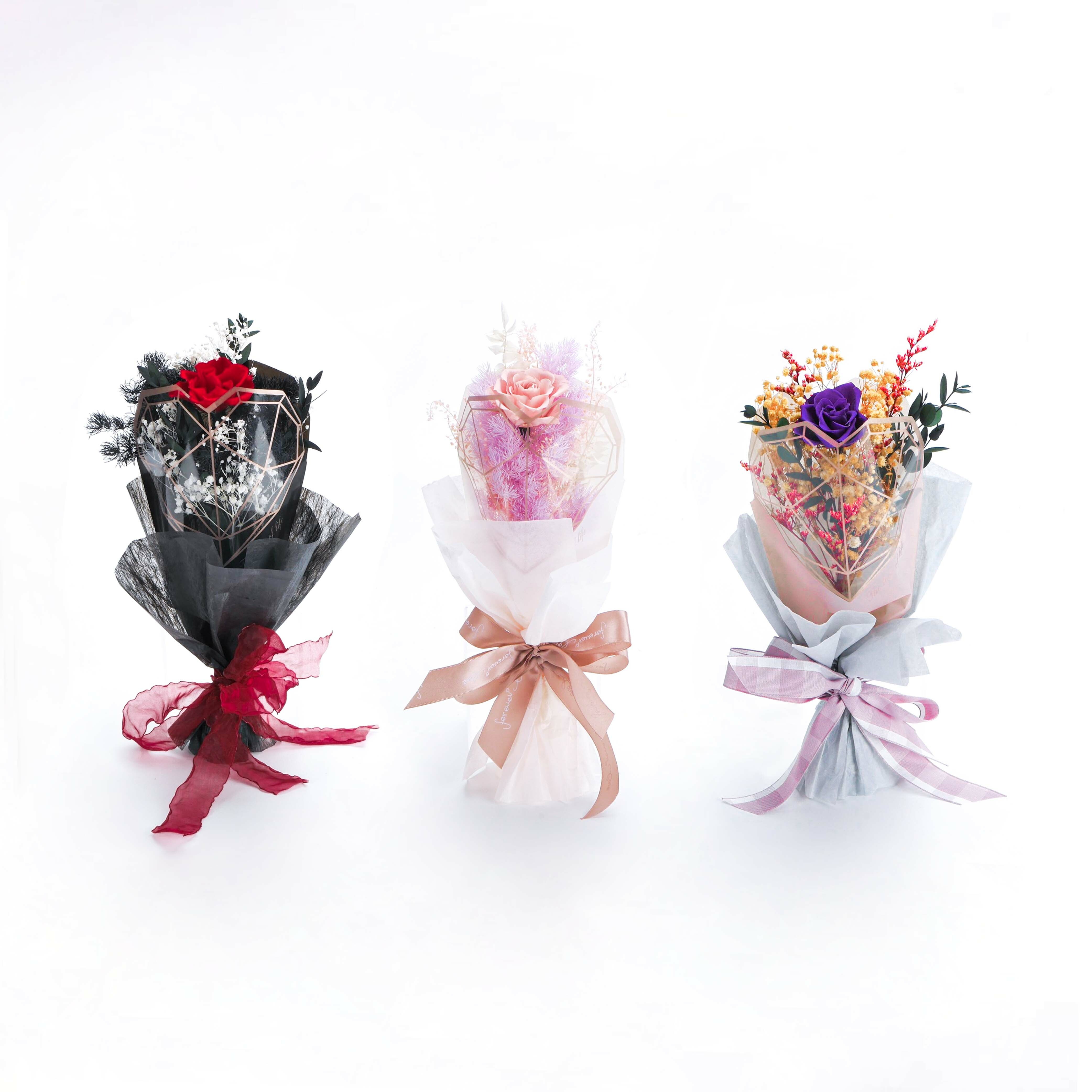 【只想說愛你】單朵永生玫瑰花束