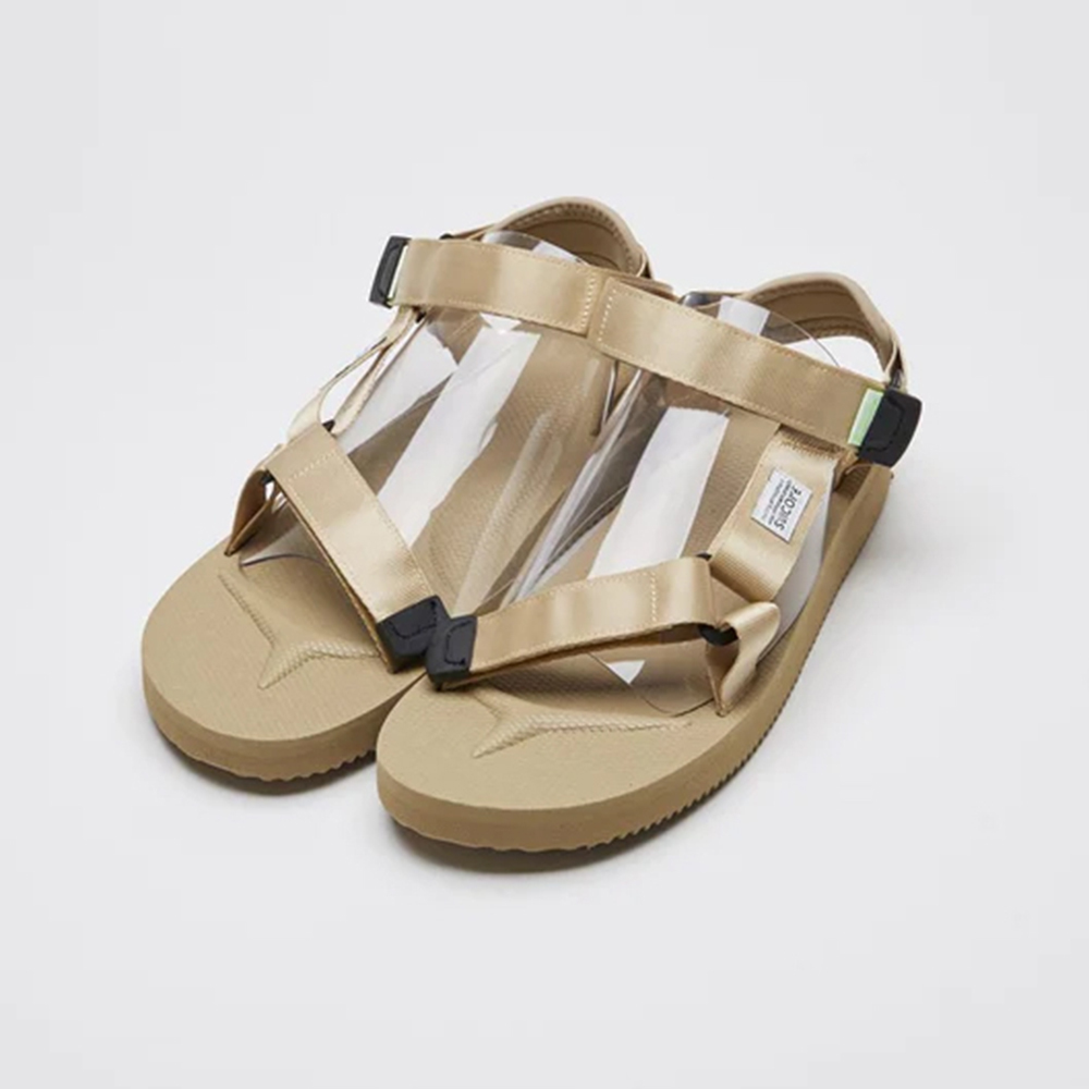 [出清商品售出無退換] SUICOKE DEPA-CAB OG-022CAB 沙色 抗菌鞋床 尼龍 魔鬼氈 涼鞋【SK22022CABBE】