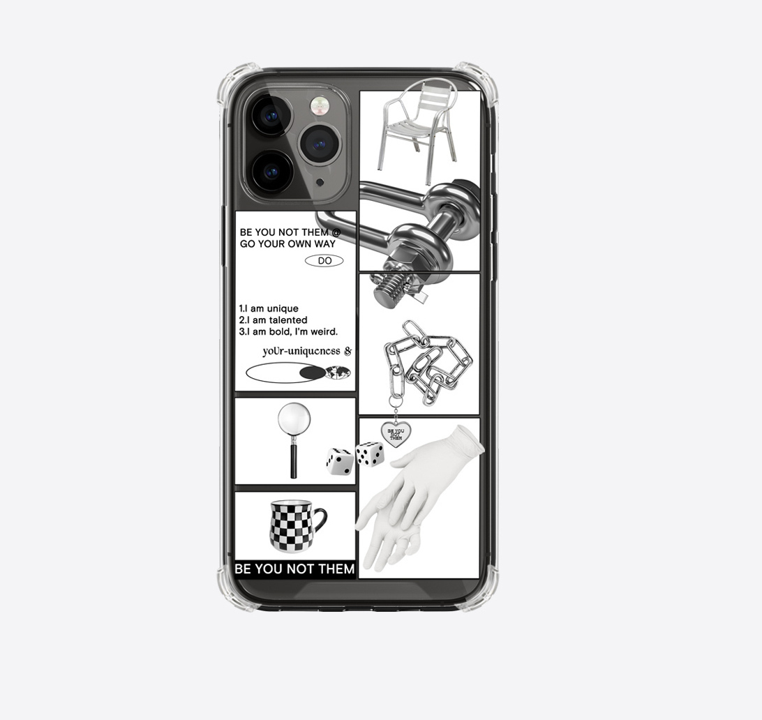 A PER A - Collection gray inner parts透明硬殼