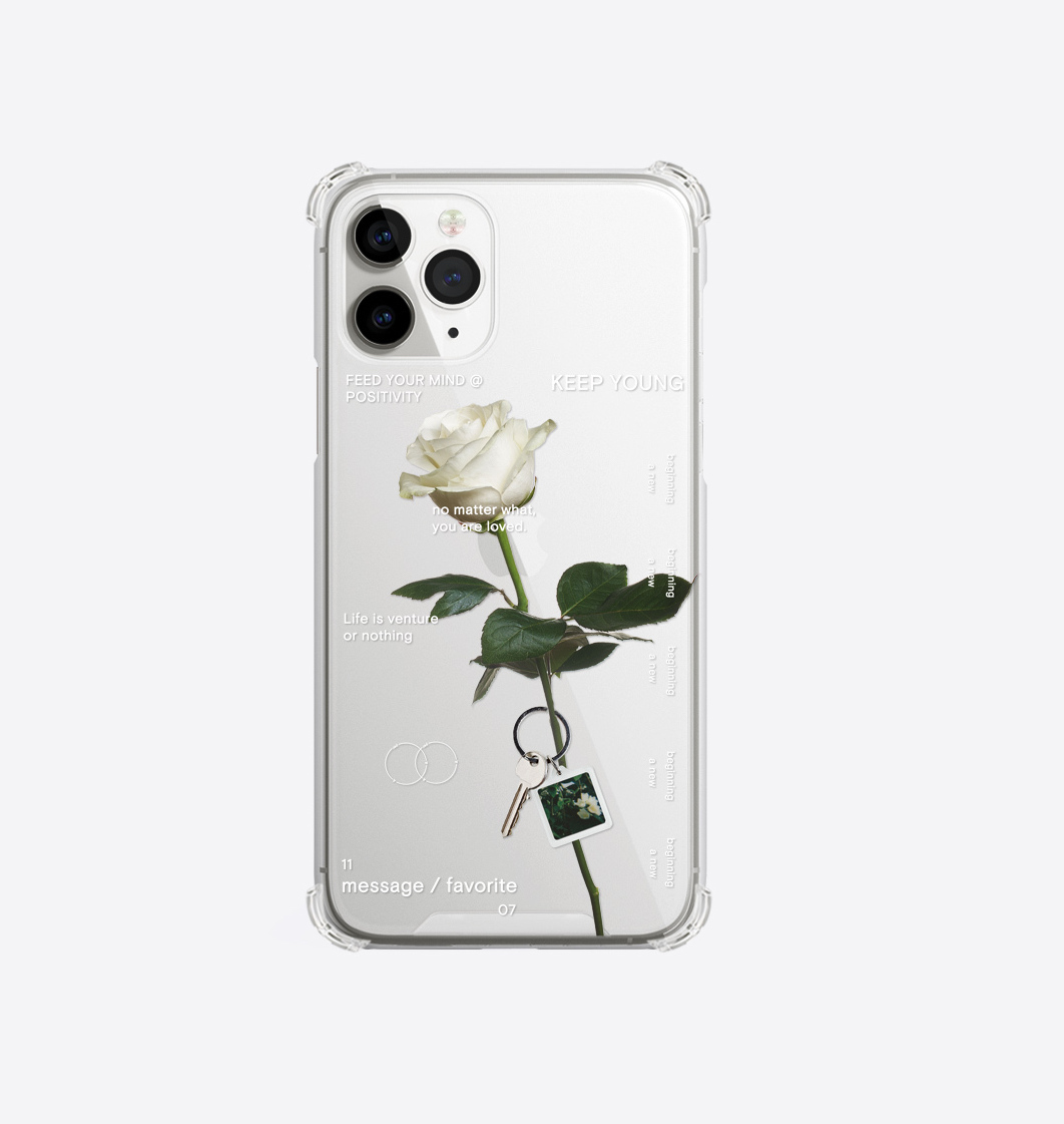 A PER A - Cream rose thinking 透明硬殼