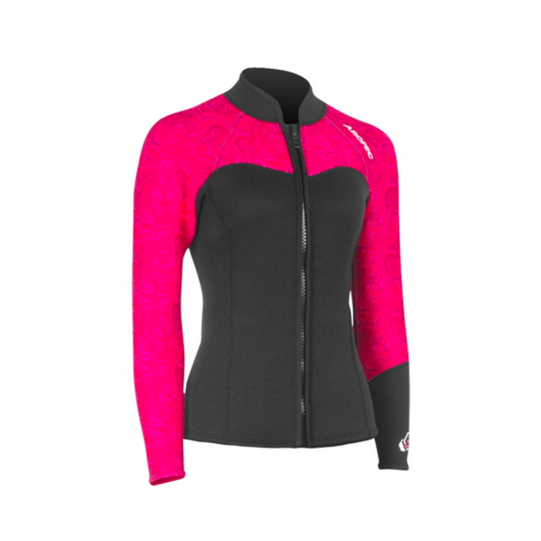 [停產出清] Aropec 女 3mm 桃紅 防寒上衣 DS-7B138W