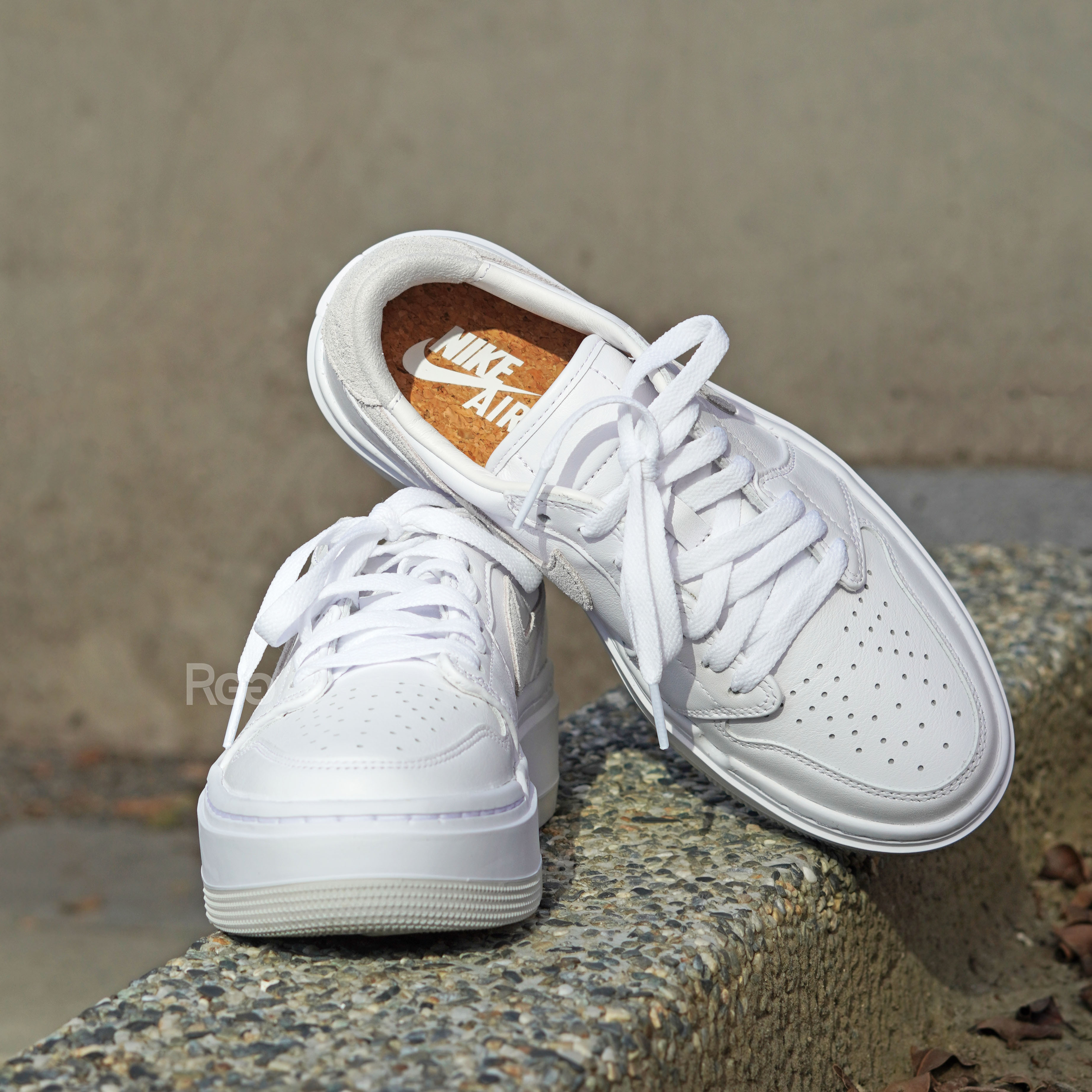 Nike Air Jordan 1 Elevate low 淺灰麂皮 厚底 (DH7004-110)