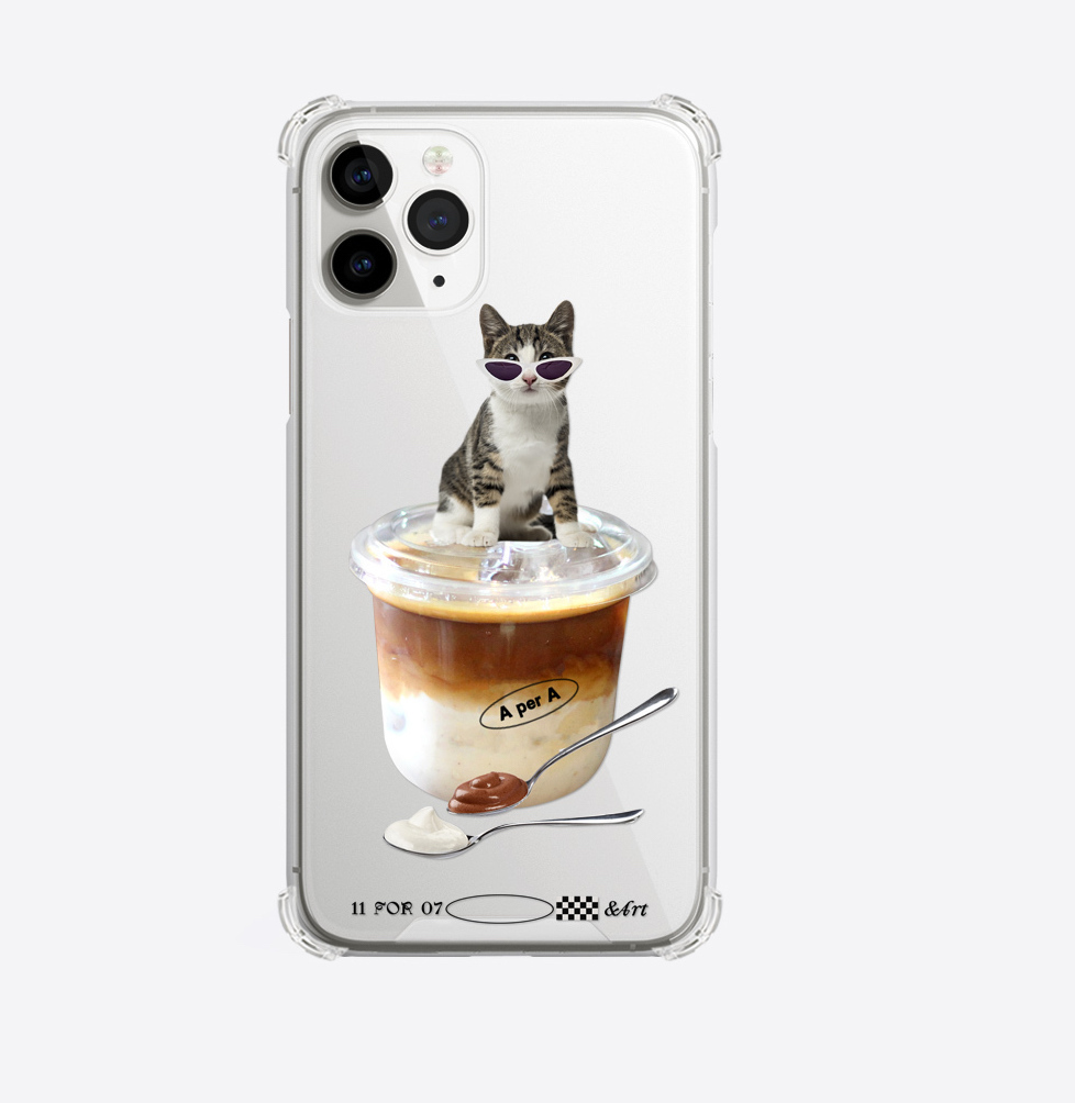 A PER A - Cat Star Ice Flat White 透明硬殼