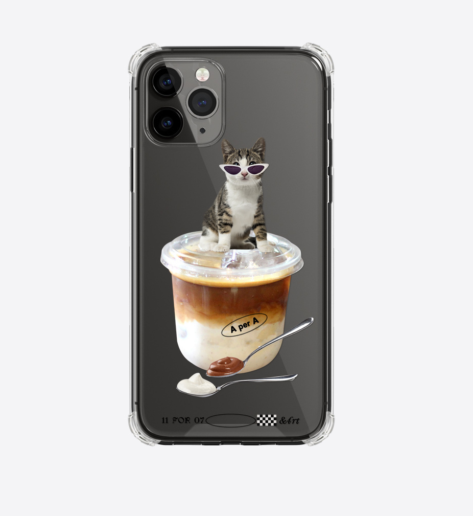 A PER A - Cat Star Ice Flat White 透明硬殼