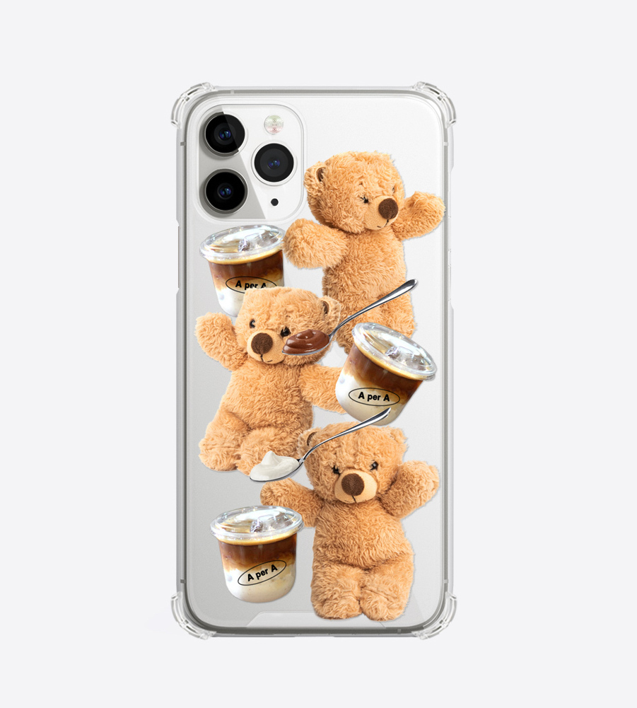 A PER A - Ice Flat White_Sandbear 透明硬殼