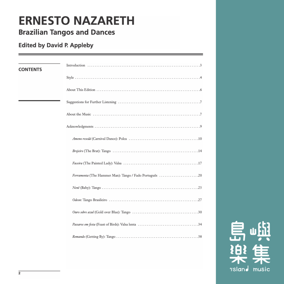 Nazareth: Brazilian Tangos and Dances: Piano Book