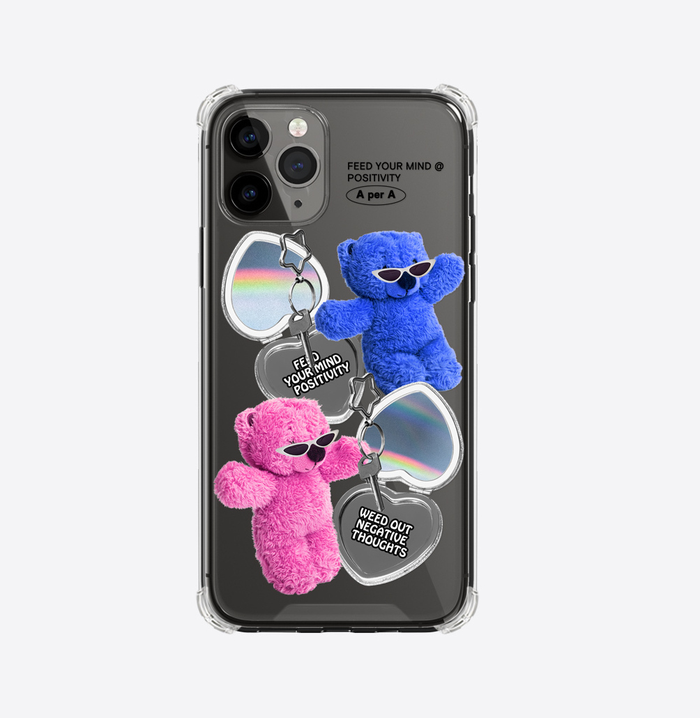 A PER A - Heart mirror N 2bear 透明硬殼