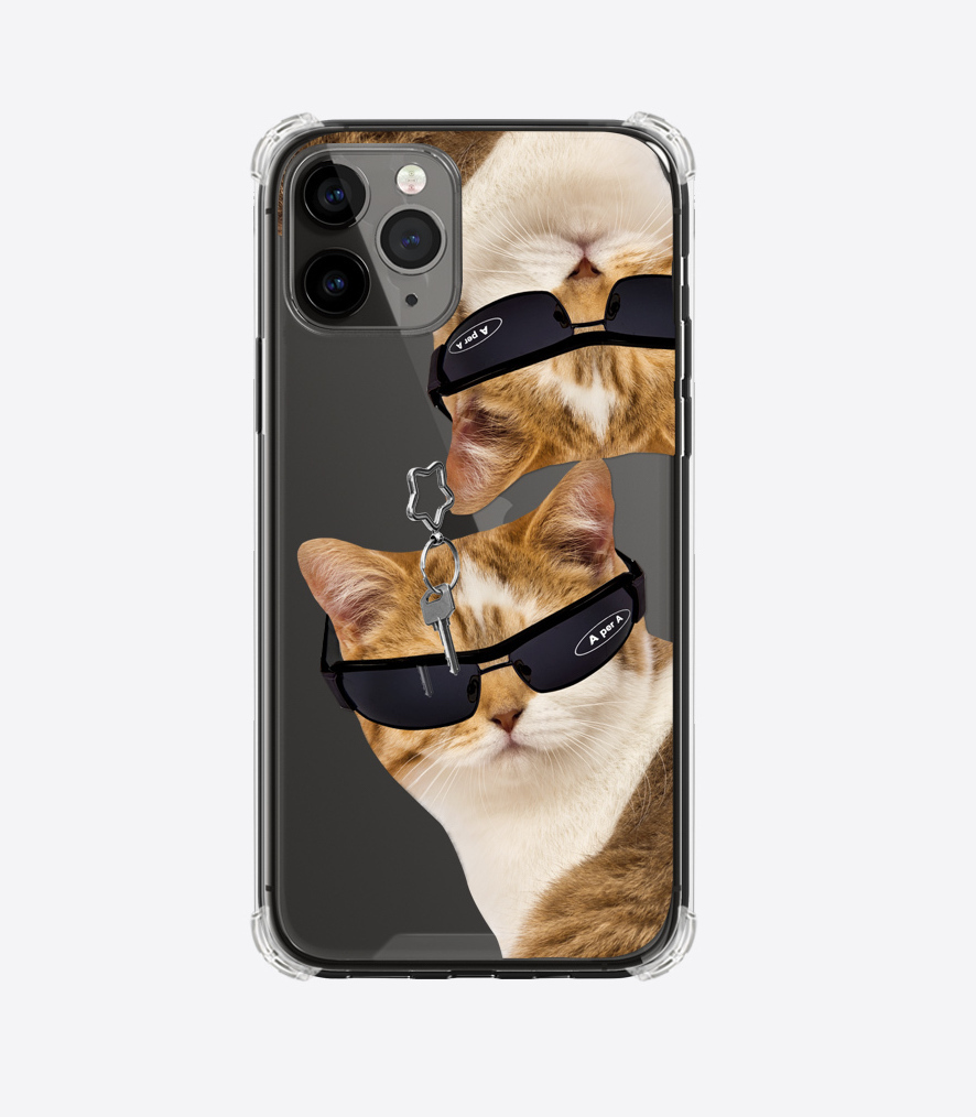 A PER A - Big Cat Black Goggles 透明硬殼