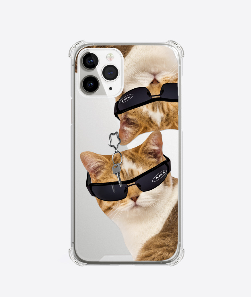 A PER A - Big Cat Black Goggles 透明硬殼