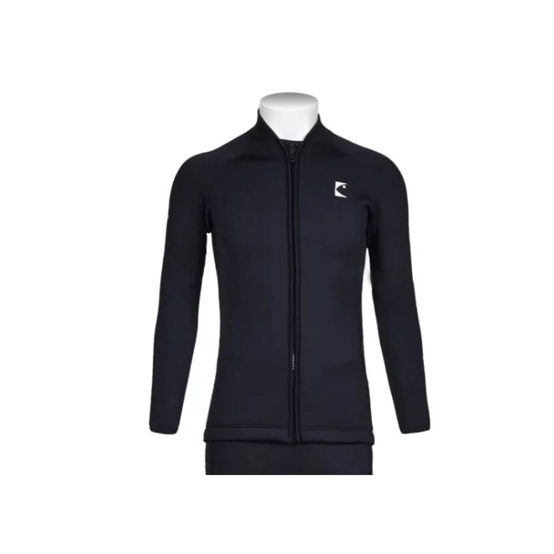 ▲現貨 Bestdive 男款 2mm 黑白系列 防寒上衣 全黑