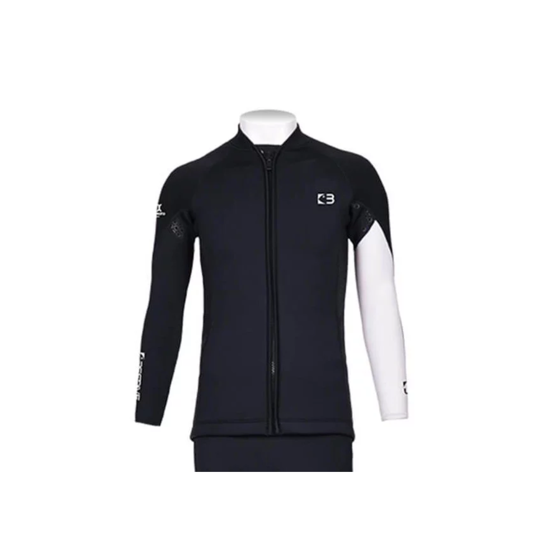 ▲現貨 Bestdive 男款 3mm 黑白系列 防寒上衣 黑身白手