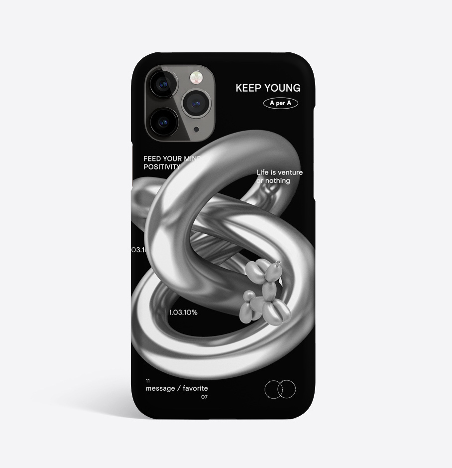 A PER A - AD BL Geometric chrom Daydream 硬殼