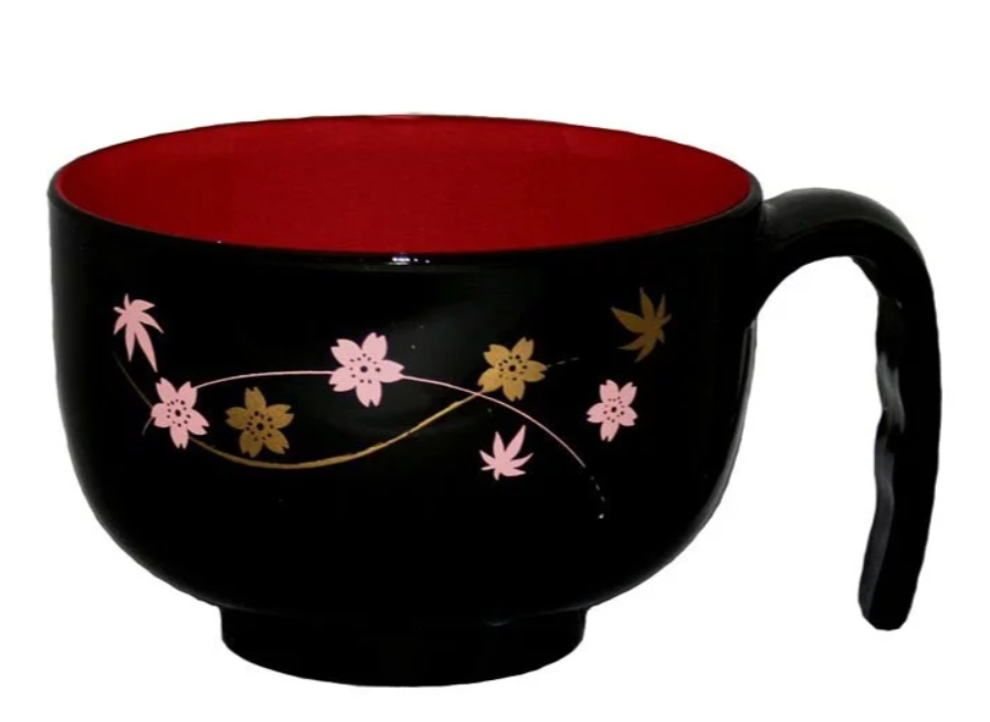 日本製帶柄輔助餐碗-春秋