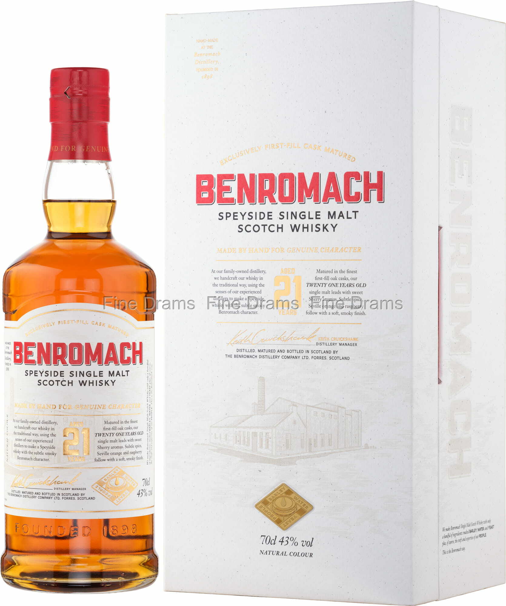 Benromach 21 Year Old Single Malt Scotch Whisky