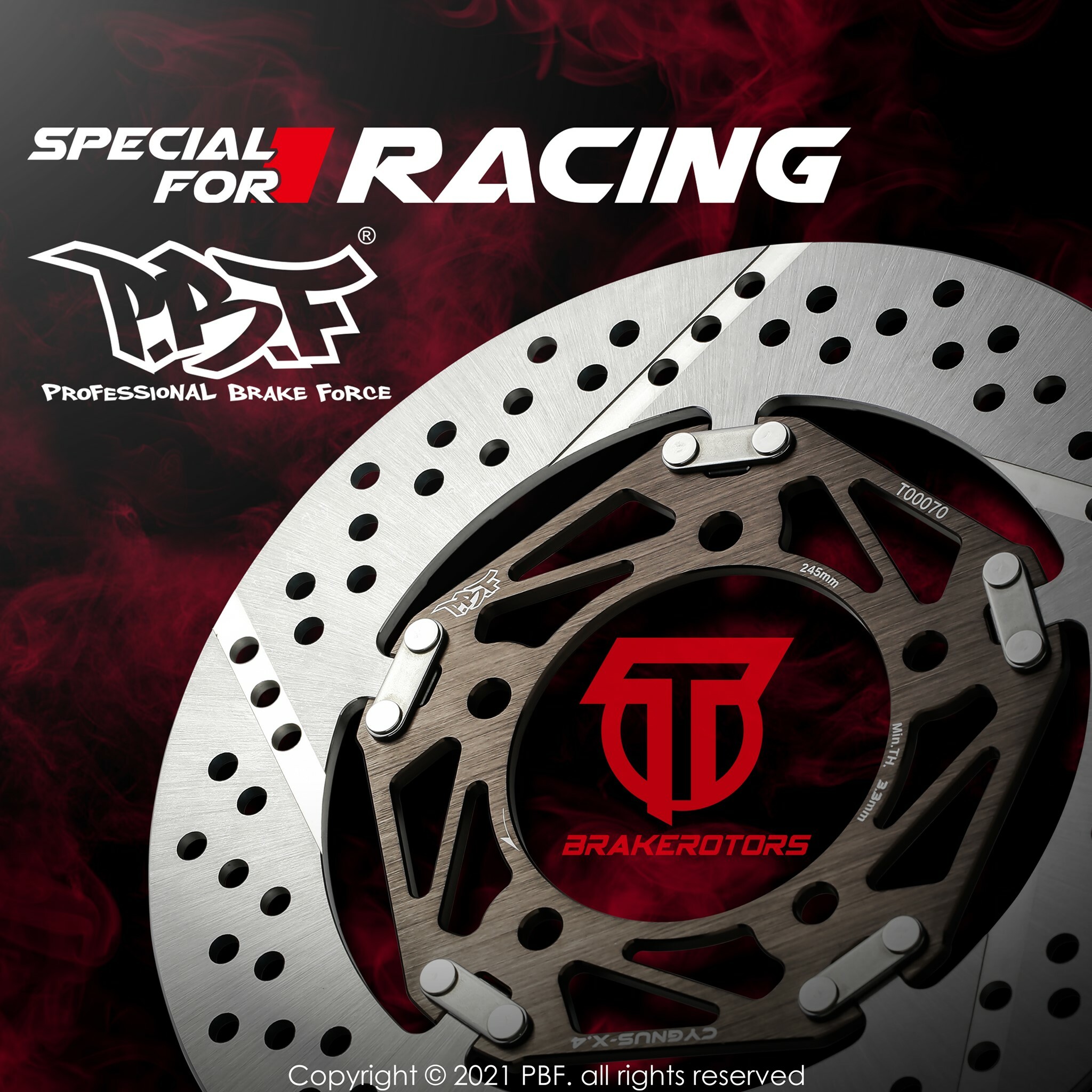 暴力虎 PBF T扣系列碟盤