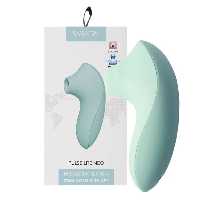 SVAKOM Pulse Lite Neo Suction Stimulator Seafoam Blue