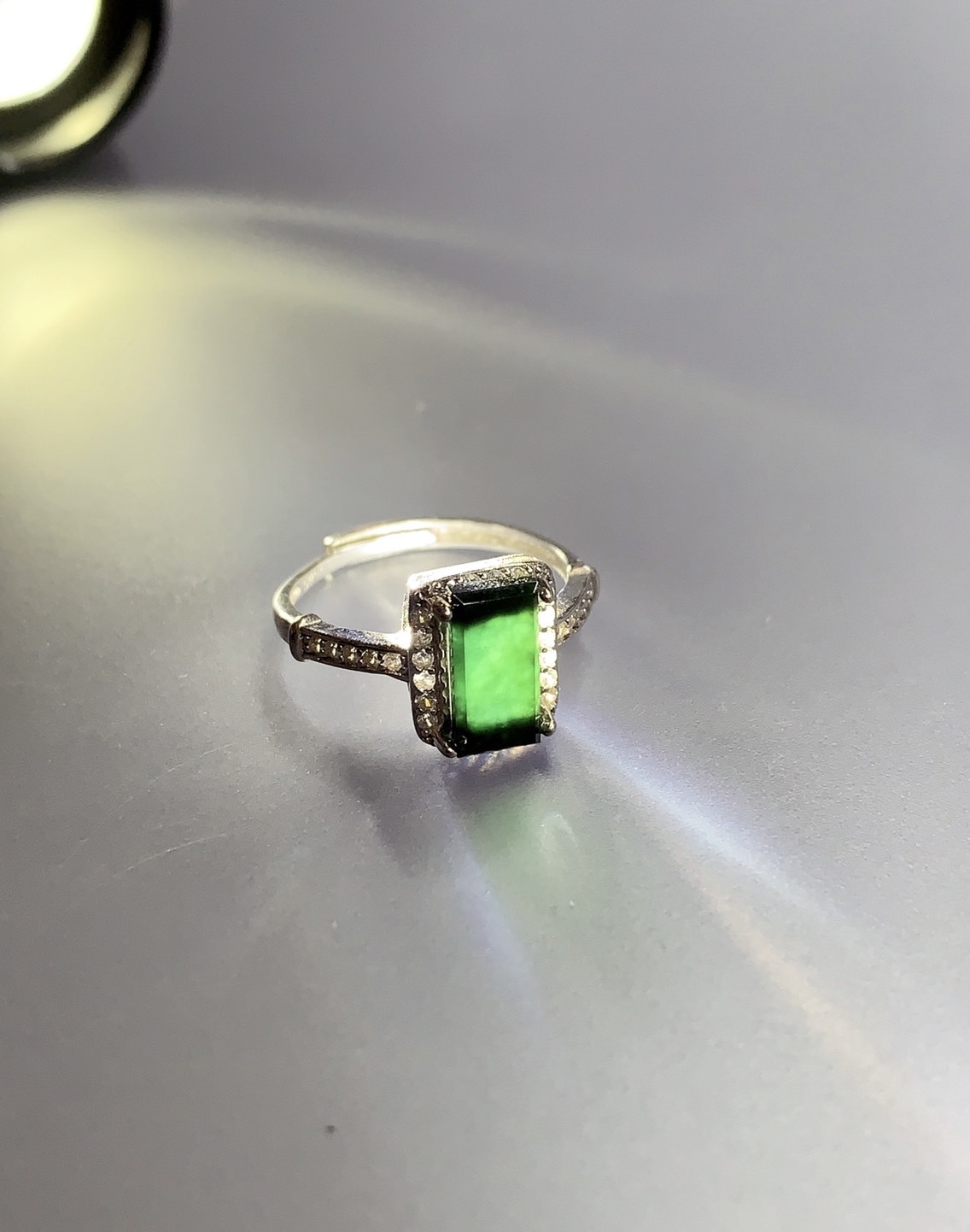 墨翠方戒丨長方一號