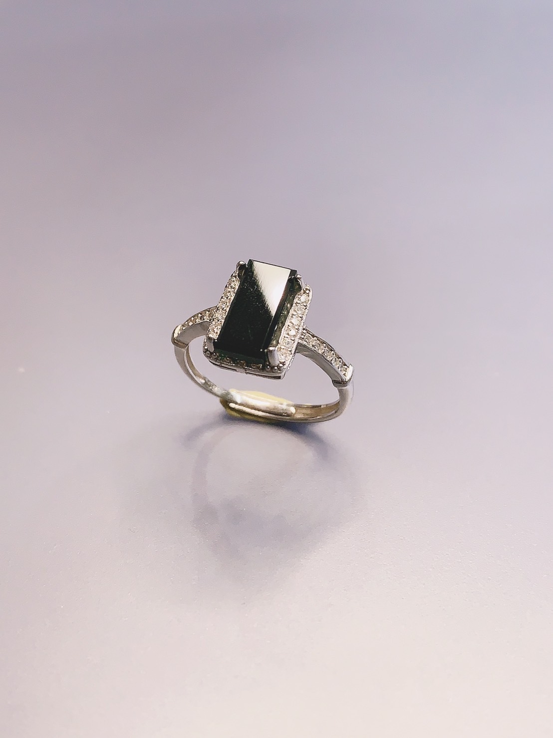 墨翠方戒丨長方一號