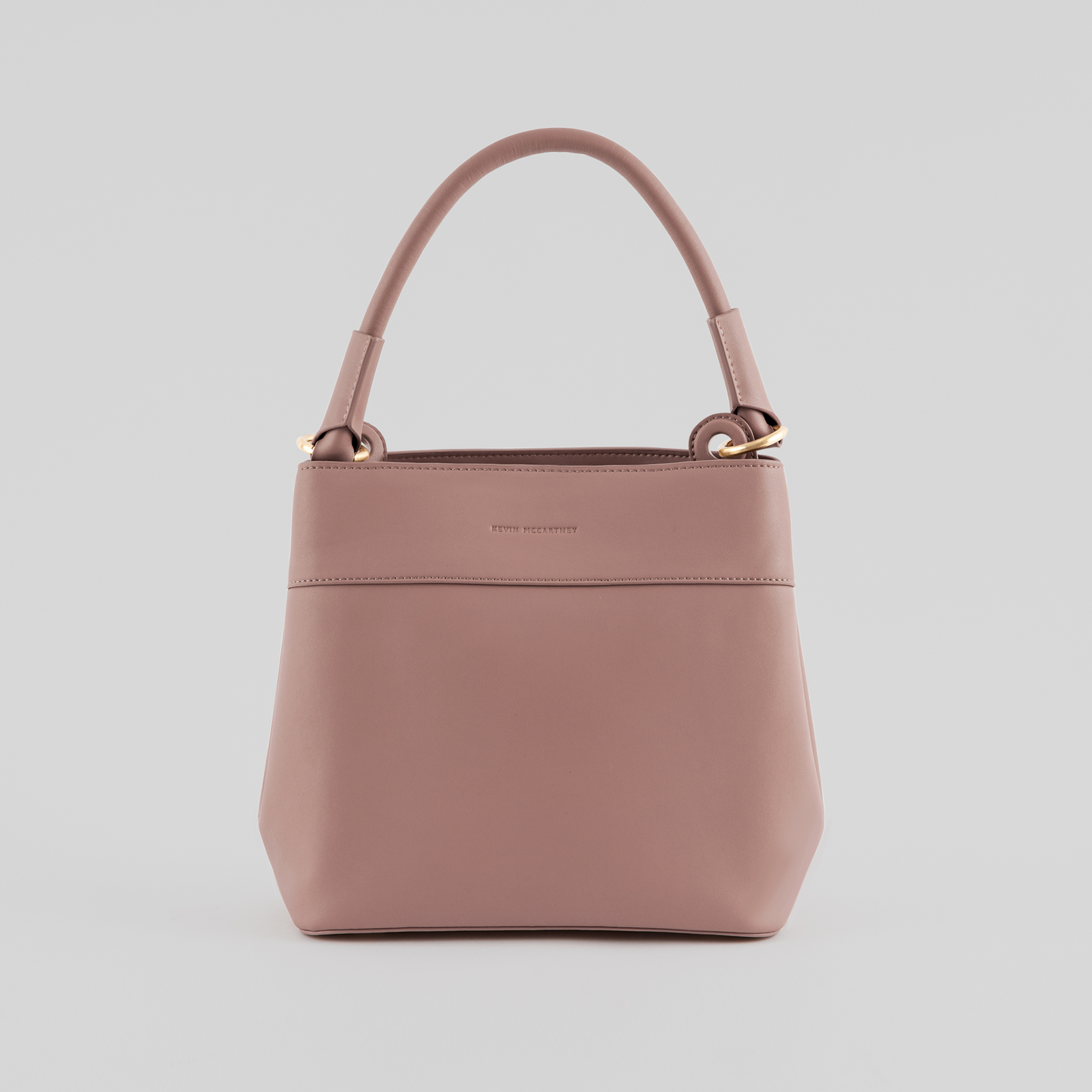 圓形扣環⼿提包｜2色