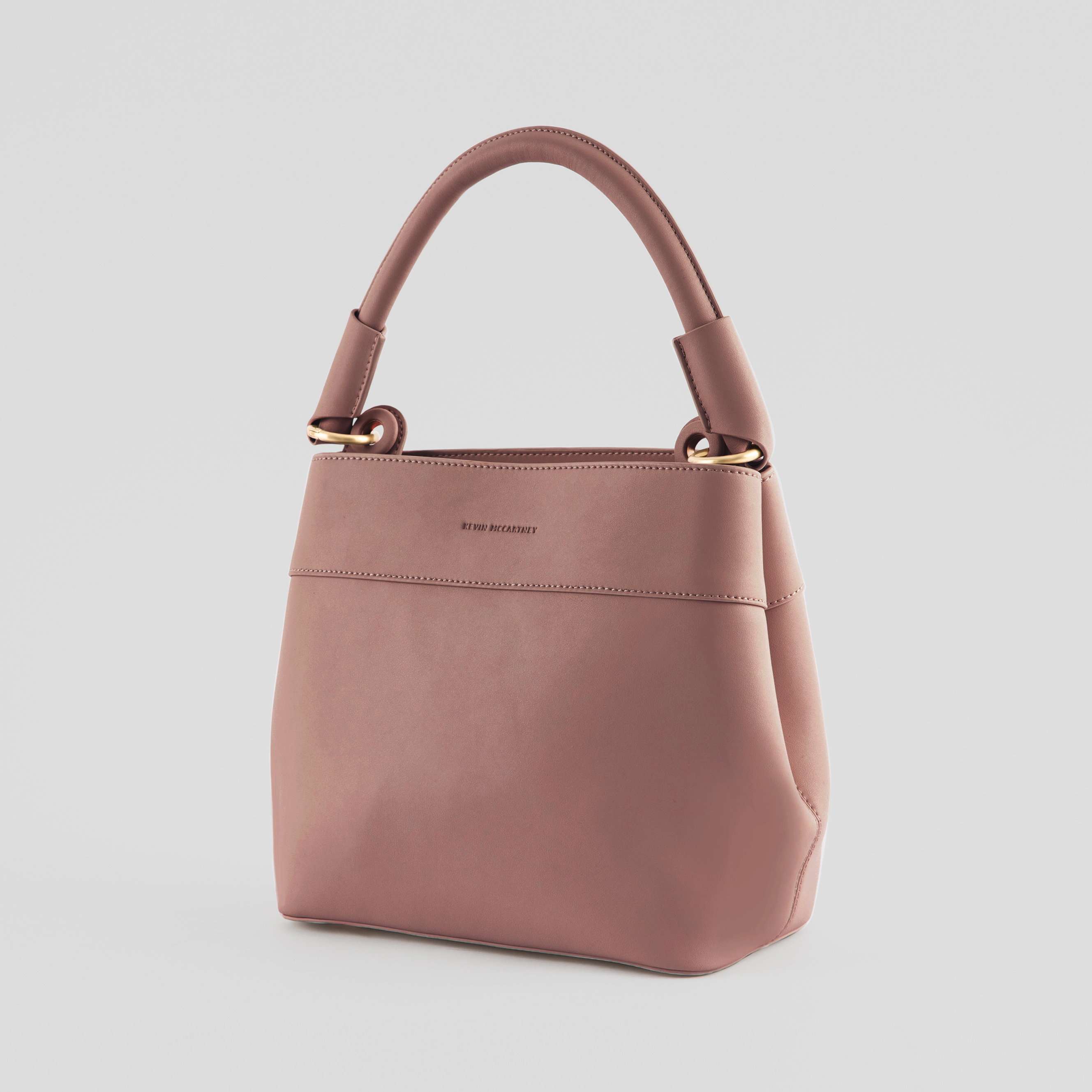 圓形扣環⼿提包｜2色