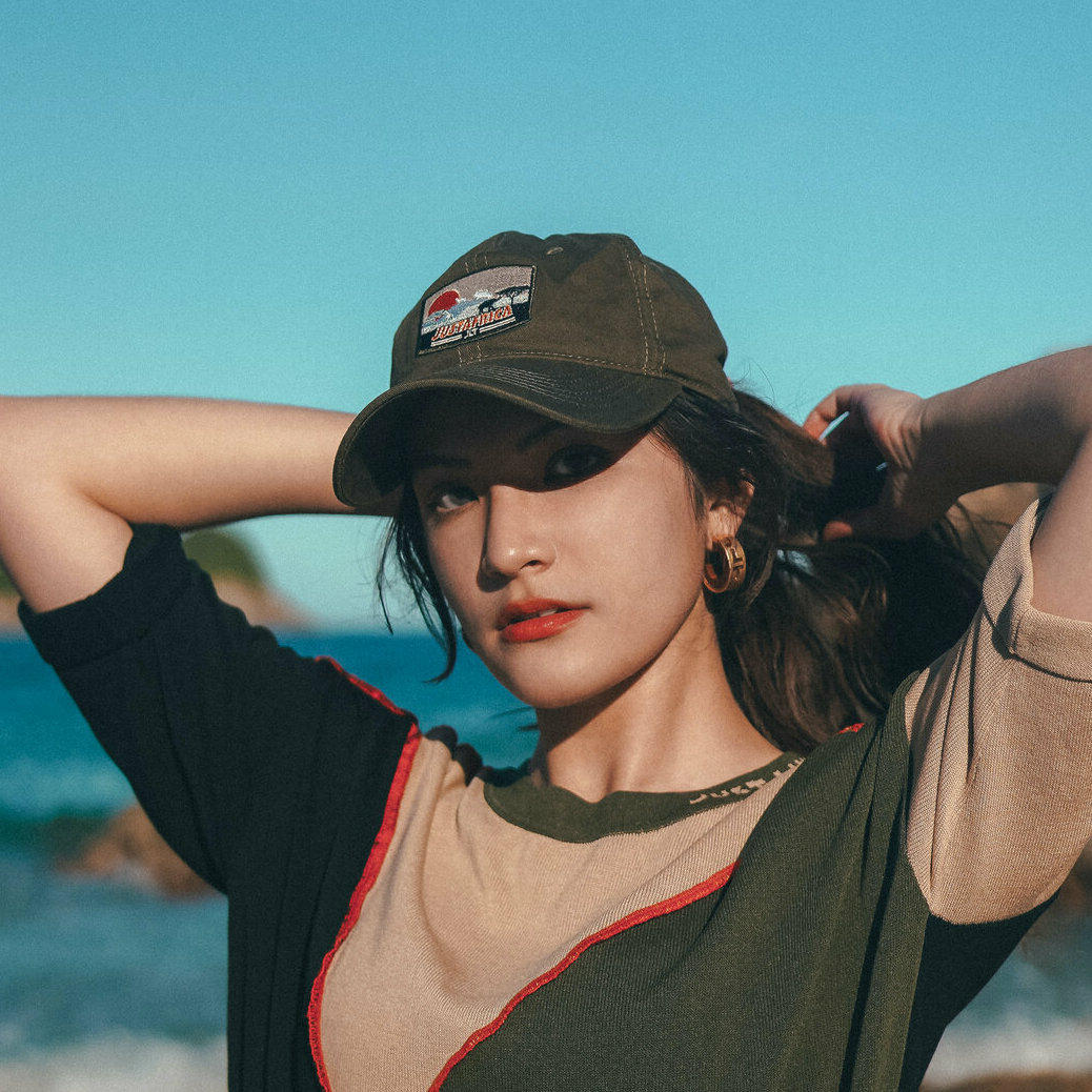 【Just Africa】刺繡布章棒球帽 - 軍綠色