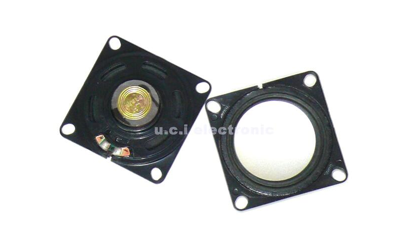 【UCI電子】(二B-4) 50mm方形塑膠外磁喇叭 8歐0.5W喇叭 超薄