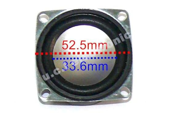 【UCI電子】(二A-4) 2寸4歐5瓦 重低音喇叭 音響 電腦喇叭 52mm 一顆35元