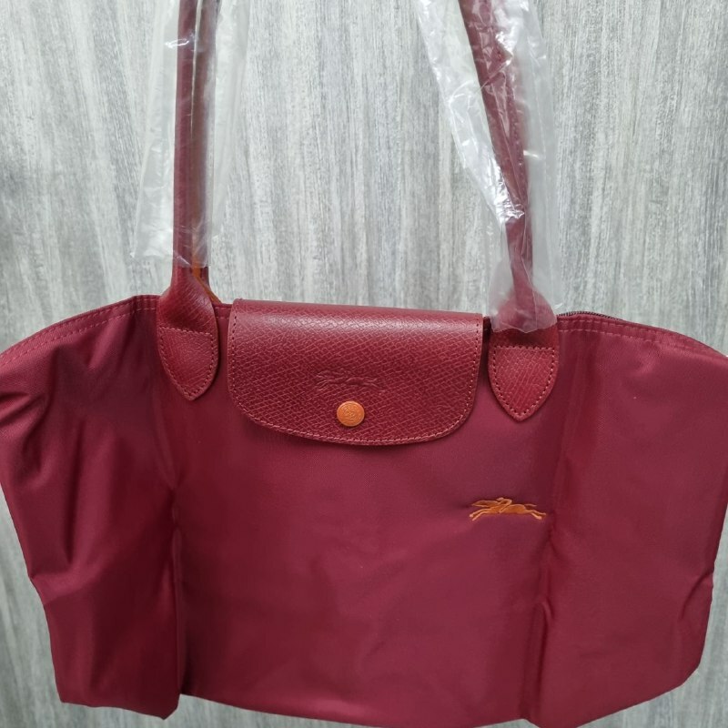 [S] LONGCHAMP LE PLIAGE LONG HANDLE S SIZE, RED, L2605619209 (SLC198)