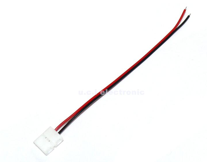 【UCI電子】(二X-1)燈條免焊卡扣連接線 2835 5050 2Pin 8mm 10mm單色LED