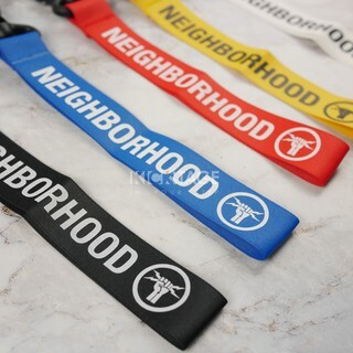 NEIGHBORHOOD F&F / E-KEYHOLDER 黑色 紅色 尼龍 LOGO 鑰匙圈 鑰匙扣 吊飾 【81MYNHAC07】