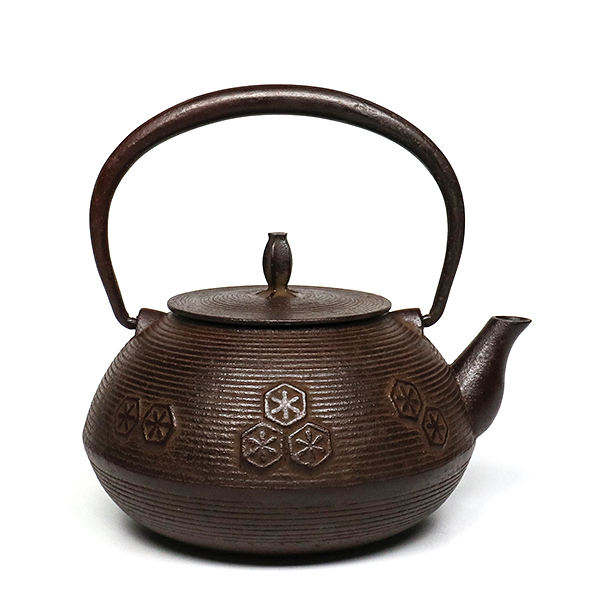 【佐藤勝久】平丸型糸目龜甲 鐵壺1.2L