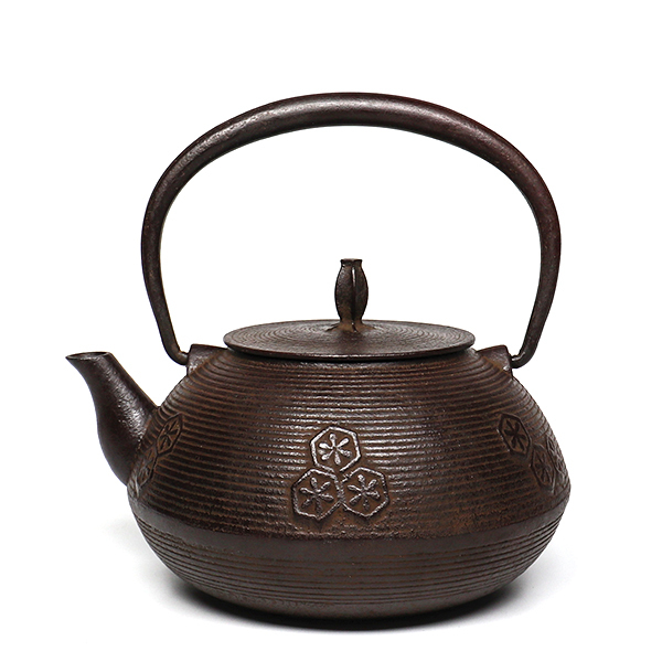 【佐藤勝久】平丸型糸目龜甲 鐵壺1.2L