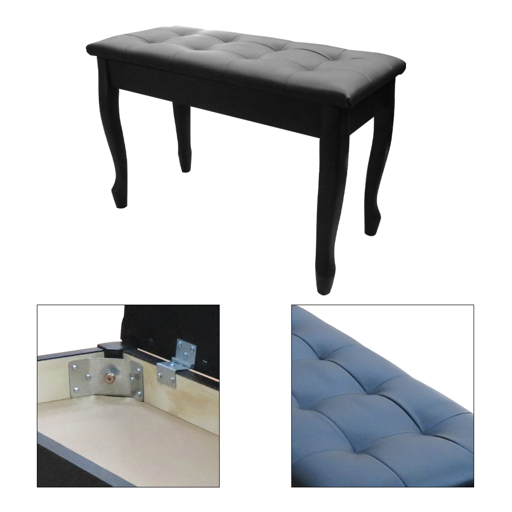 HANLIN-P-S90 電鋼琴專用椅-彎腳造型 黑色/白色