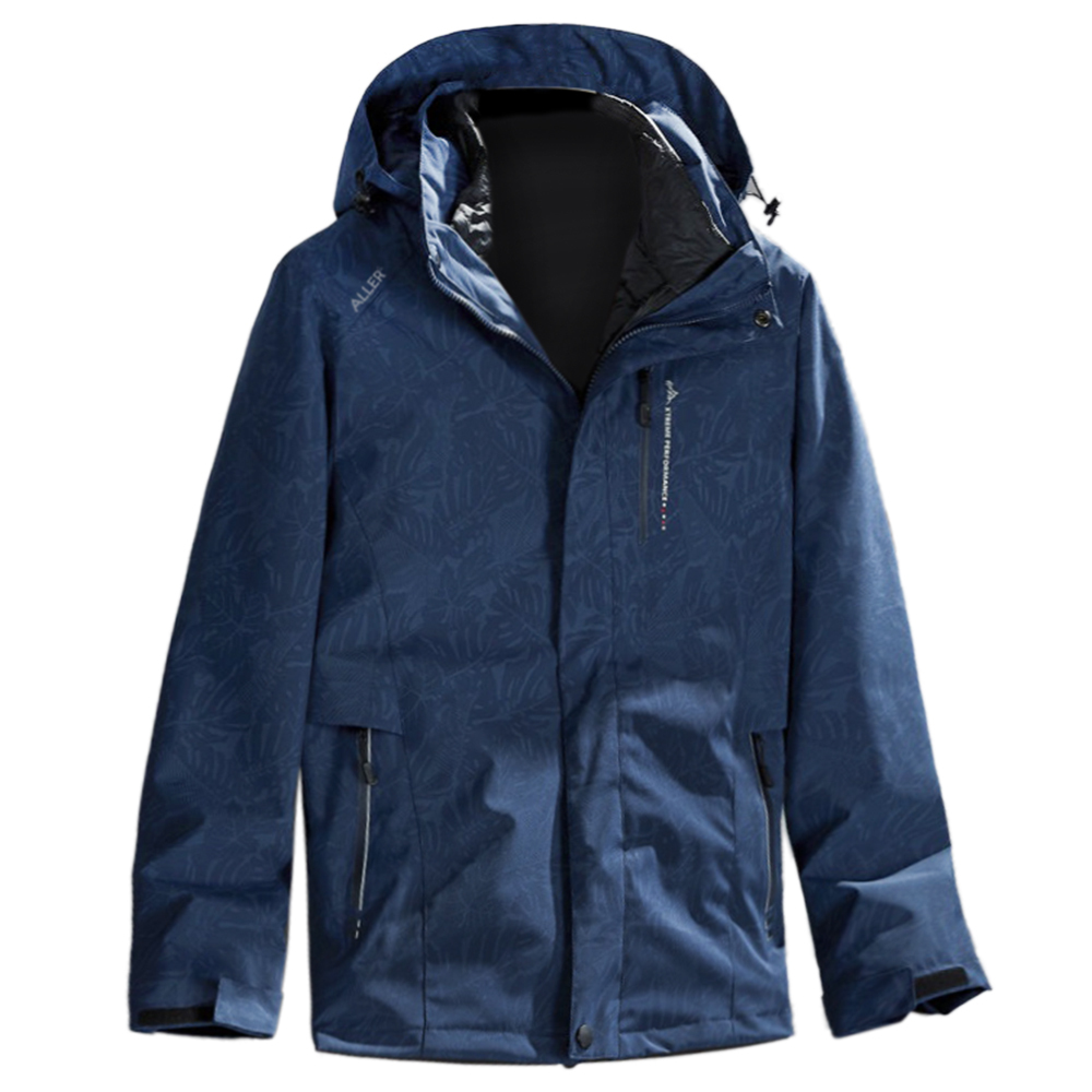 ALLER 二件式羽絨防風保暖外套 男款 (3色) 防潑水透氣/防風保暖/登山健行/休閒旅遊 03CKN8888A