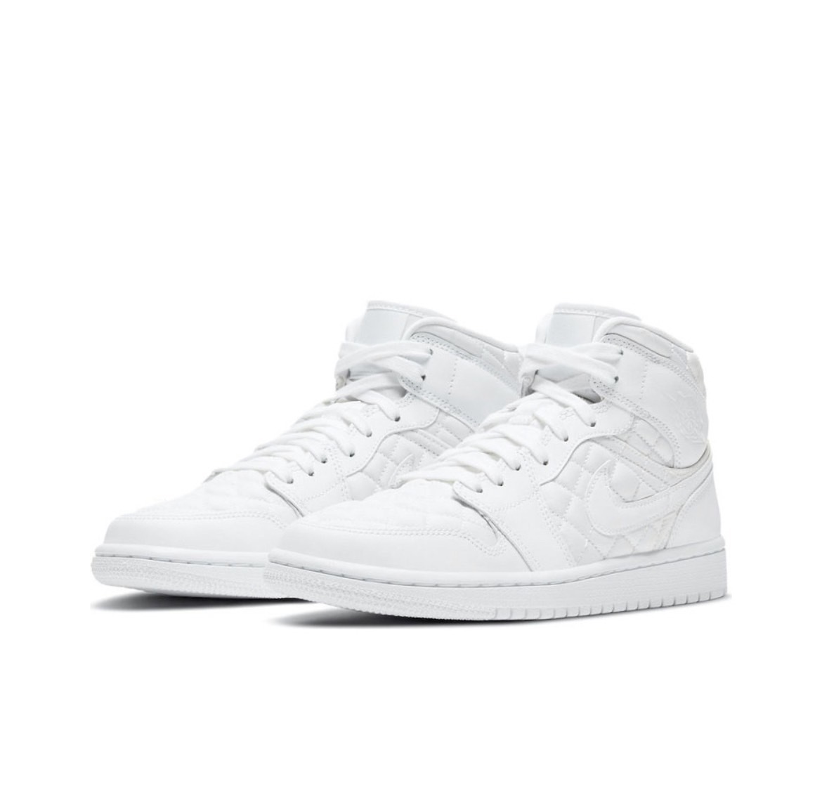 Nike  Air Jordan 1 Mid SE 菱格紋 小香奈兒 女款