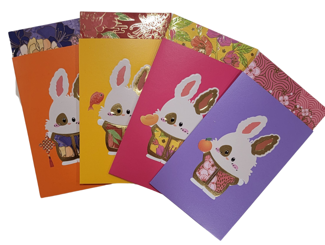 哈比兔利是封，12件/套（4款）