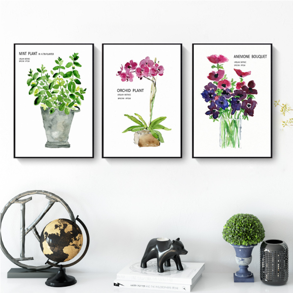 春意盎然花卉無框掛畫