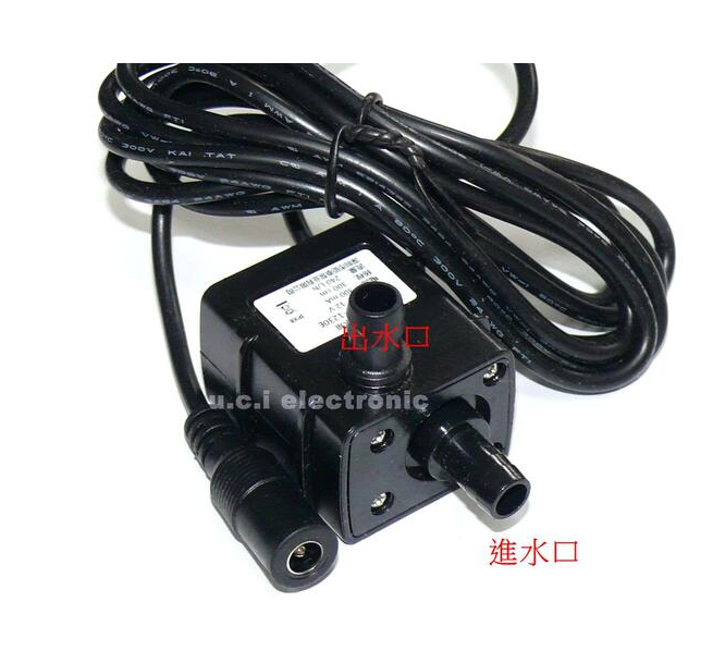 【UCI電子】(L-3) DC12v雙頭水泵 揚程3米+過濾器 潛水泵 魚缸水泵 水族水泵 沉水泵