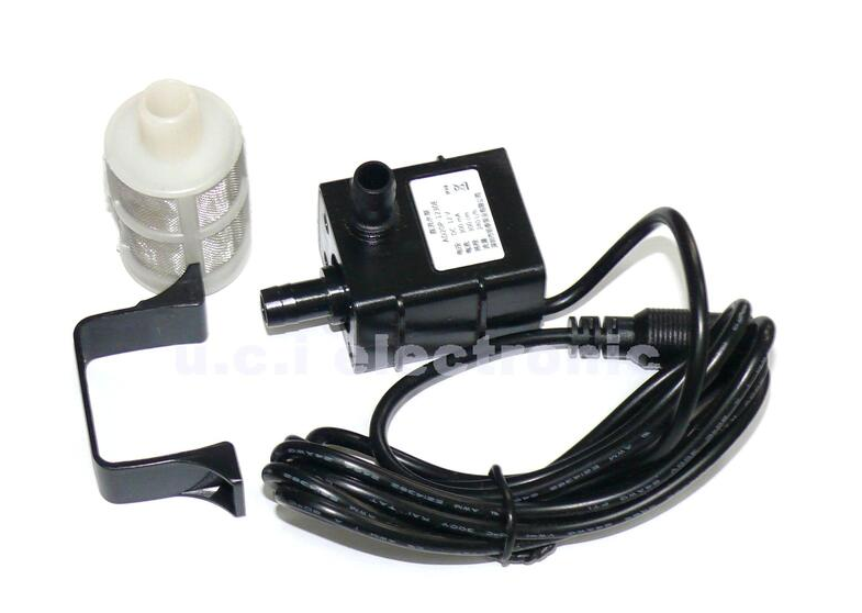 【UCI電子】(L-3) DC12v雙頭水泵 揚程3米+過濾器 潛水泵 魚缸水泵 水族水泵 沉水泵