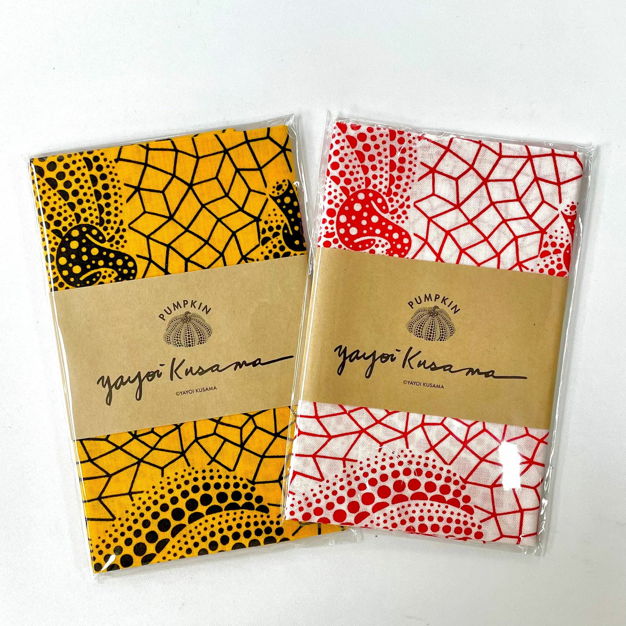 Yayoi Kusama Pumpkin Tenugui (Yellow & Black/ Red & White)