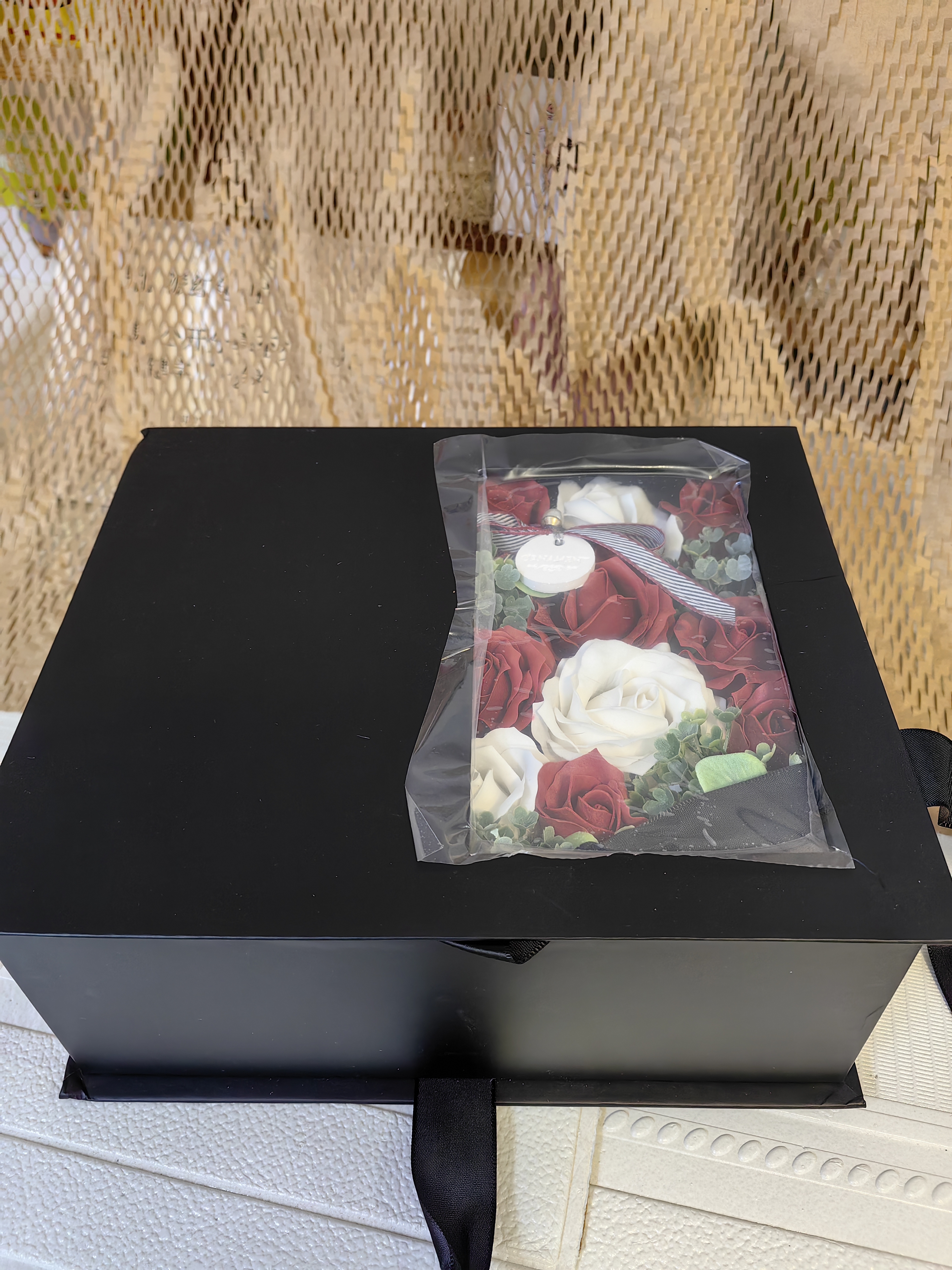 Rose Soap Flower With Storage Box Available in Red, Blue & Purple Colour