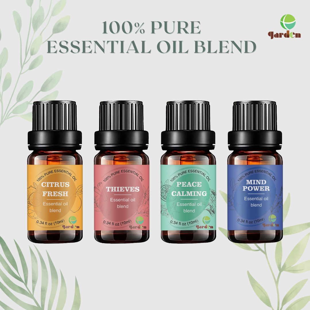 TT Garden 100%純天然香薰複方精油10ml 擴香 香薰機 空氣清新 去除異味 驅蚊 除臭（贈送擴香木掛件一個）