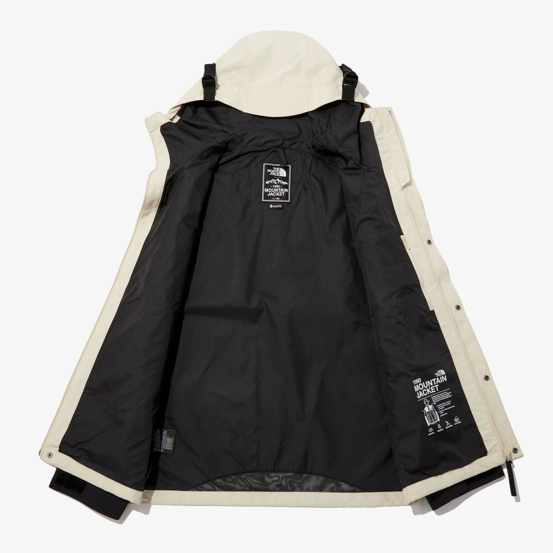 THE NORTH FACE ECO GORE-TEX MOUNTAIN 連帽外套 白 NJ2GP00A