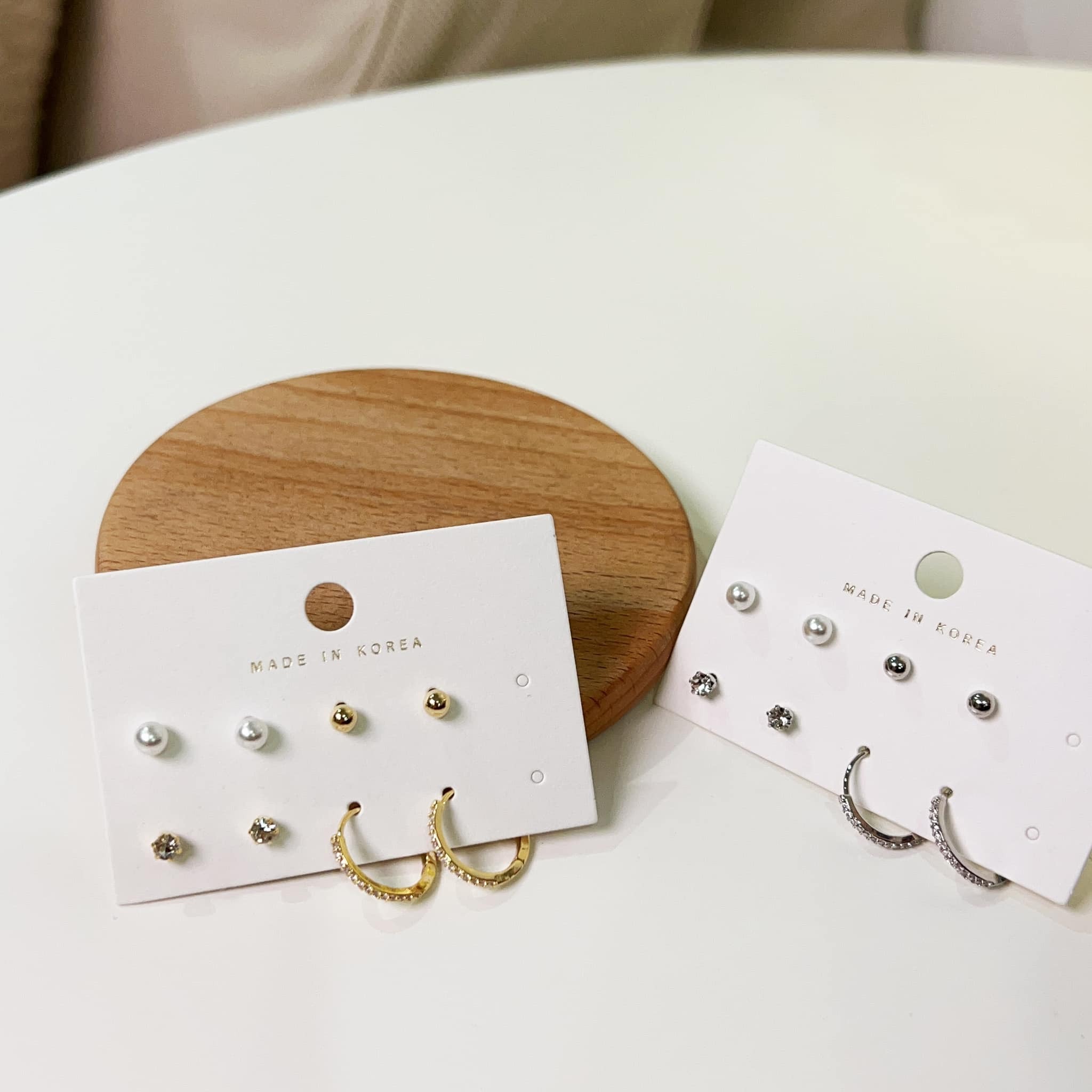 正韓日常耳環多件組