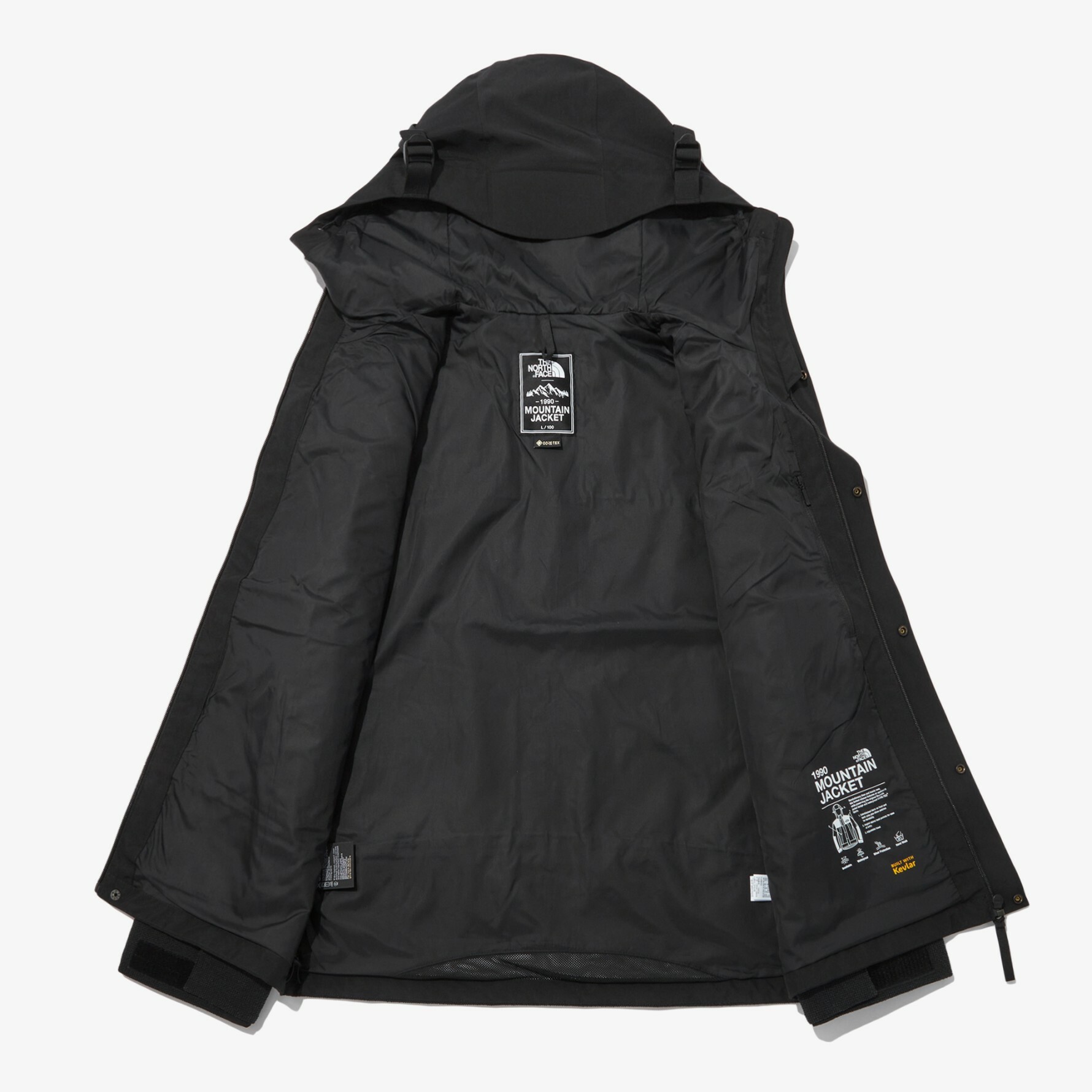 THE NORTH FACE ECO GTX MOUNTAIN Kevlar® 連帽外套 黑 NJ2GP11A