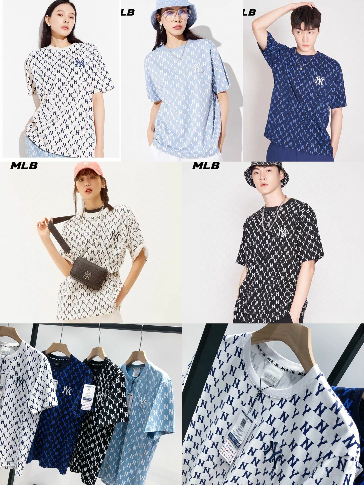 滿印刺繡NY情侶tee-2203863