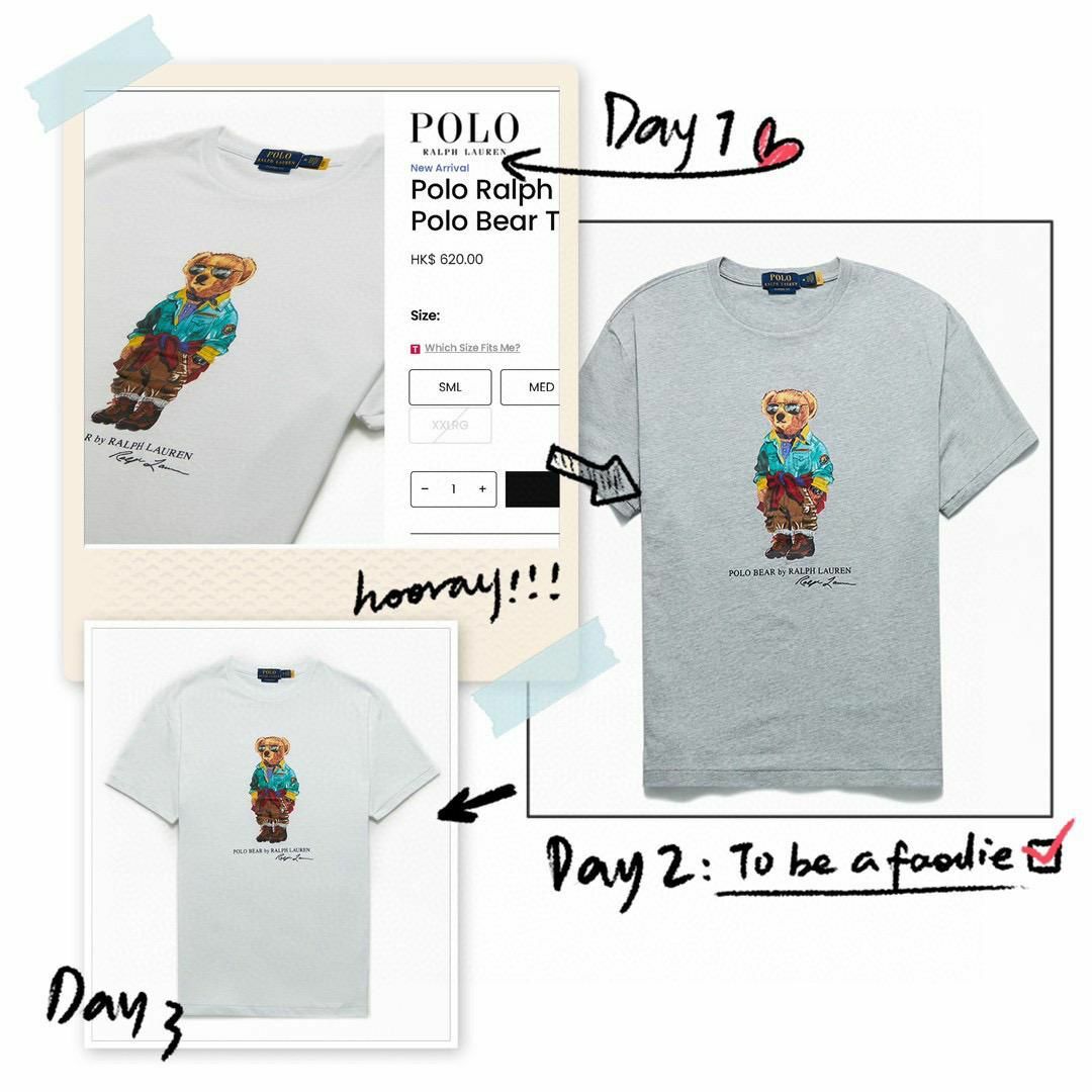 ralph Lauren眼鏡小熊短袖Tee -2203872