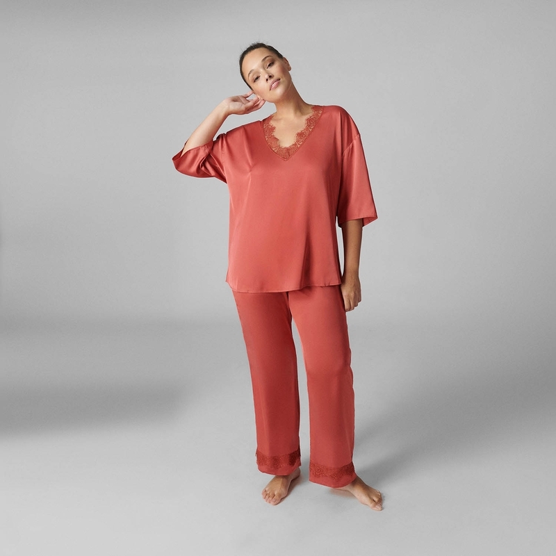 SATIN SECRETS 秘密 上衣 玫瑰石英粉